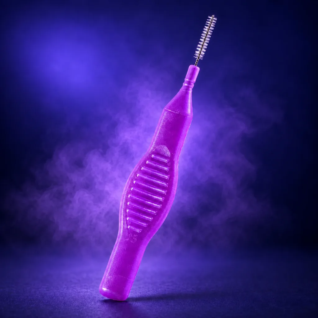 Brossette Violet Arctique droite, 0,6 mm