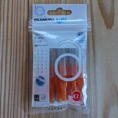 Brossette interdentaire OKAMURA® 0.8 mm fine Orange x8