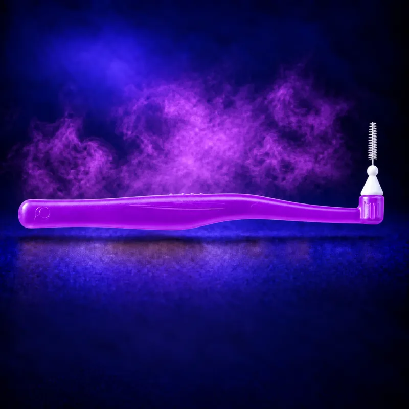 Profil de la brossette Violet Arctique coudée